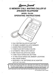 Lenoxx Sound PH-559 Operating Instructions Manual