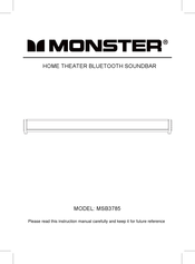 Monster MSB3785 Manual