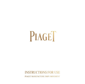Piaget 500P1 Instructions For Use Manual