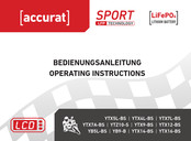 ACCURAT YTZ10-S Operating Instructions Manual