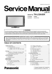 Panasonic TH-L32A20X Service Manual
