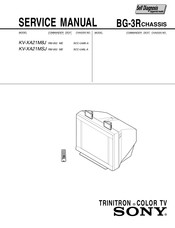 Sony TRINITRON KV-XA21M8J Service Manual