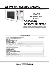 Sharp R-733W Service Manual