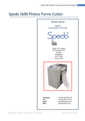 Spedo 2600 Operator's Manual