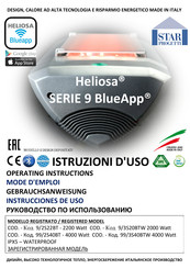 Star Progetti Heliosa 99/2S40BT Operating Instructions Manual