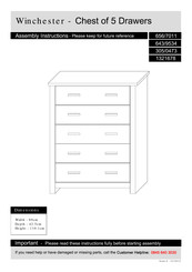 Argos Winchester 305/0473 Assembly Instructions Manual