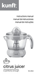 Kunft KCJ-2542 Instruction Manual
