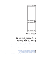 Malloca MF-246EBI Operation Instruction Manual