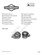 Briggs & Stratton 210000 Series Operator's Manual