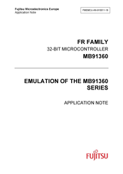 Fujitsu MB91360 SERIES Application Note