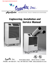 OCEANAIRE AquaCooler OWC1211 Engineering, Installation And Service Manual