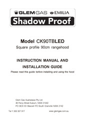 Glem CK90TBLED Instruction Manual And Installation Manual