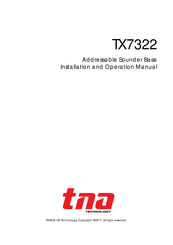 Tanda TX7322 Installation And Operation Manual