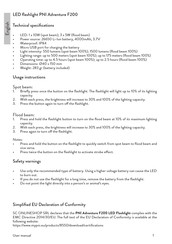 PNI Adventure F200 Manual