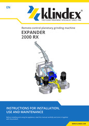 KLINDEX EXPANDER 2000 RX Instructions For Installation, Use And Maintenance Manual