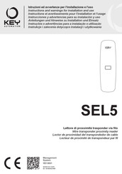 Key Automation SEL5 Instructions And Warnings For Installation And Use