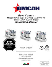 Omcan 47083 Instruction Manual