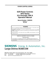 Siemens POWER CONTROL Series Operation Manual