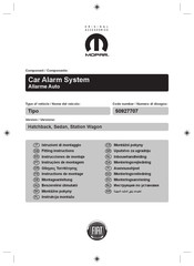 Fiat Mopar 50927707 Fitting Instructions Manual