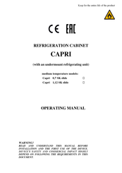 GGMgastro CAPRI Operating Manual