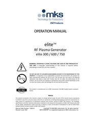 MKS elite 300 Operation Manual