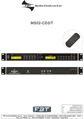 Fbt MS02-CD3/T Manual