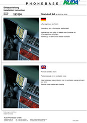 Kuda 293250 Installation Instruction