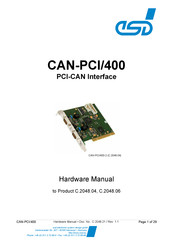 ESD C.2048.06 Hardware Manual