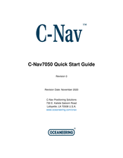 Oceaneering C-Nav7050 Quick Start Manual