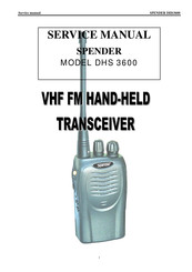 Spender DHS3600 Service Manual