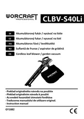 Worcraft PROFESSIONAL GY1882 Instruction Manual