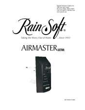 Rain Soft AIRMASTER ULTRA Manual