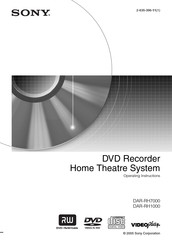 Sony DAR-RH7000 Operating Instructions Manual