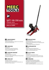 Meec tools 011853 Operating Instructions Manual