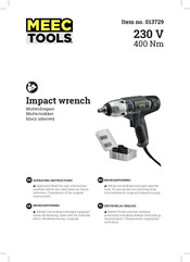 Meec tools 013729 Operating Instructions Manual