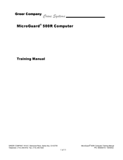 GREER Company MicroGuard 500R Training Manual