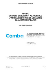 Comba RD-7843 Installation Manual