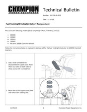 Champion Power Equipment 100402 Technical Bulletin