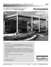 ShadeTree The Greenbriar Assembly Instructions Manual