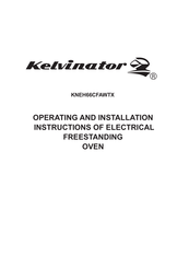 Kelvinator KNEH66CFAWTX Operating And Installation Instructions