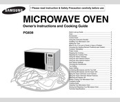 Samsung PG838 Owner's Instructions And Cooking Manual