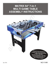 Matrix NG1154M Assembly Instructions Manual