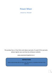 PowerPoint P8014KP Instructions Manual