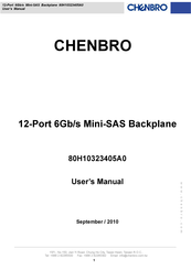 Chenbro 80H10323405A0 User Manual