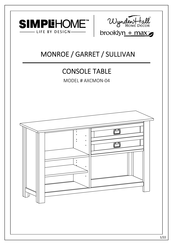 Simpli Home Wynden HALL brooklyn+max AXCMON-04 Quick Start Manual