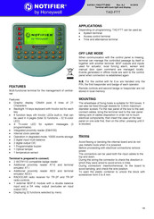 Honeywell Notifier TAD-FTT Manual