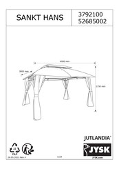 Jysk JERUP 3710011/72691001 Manual