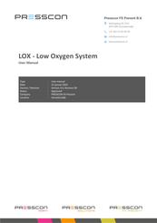 PRESSCON LOX User Manual
