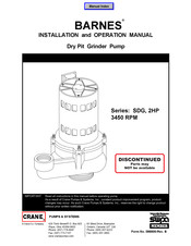 Crane Barnes 3450 RPM Series Installation And Operation Manual