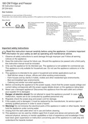 Metro DataVac DFZW1800 Instruction Manual